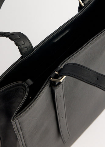 Four Grain Leather Tote Bag