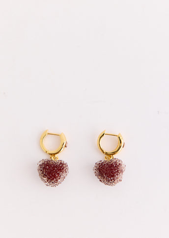 Jelly Heart Mini Hoop Earrings