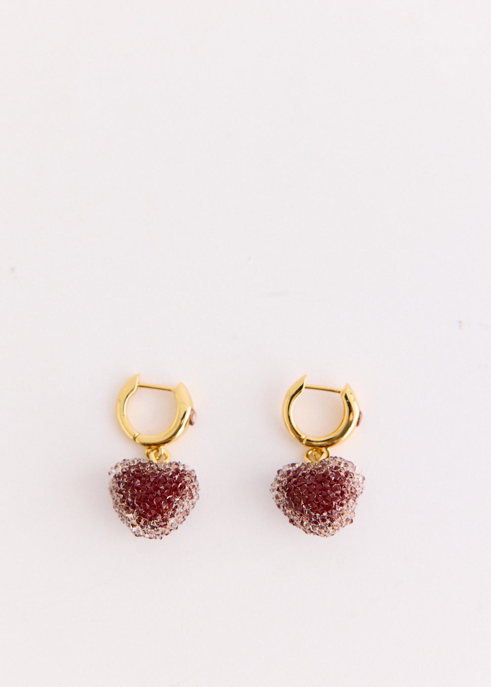Jelly Heart Mini Hoop Earrings