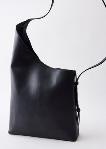 Aesther Ekme Demi Lune Shopper Leather Bag in Black