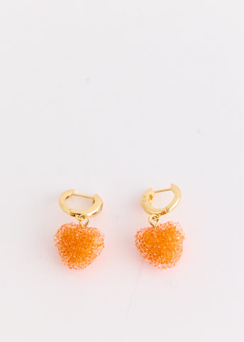 Jelly Heart Mini Hoop Earrings