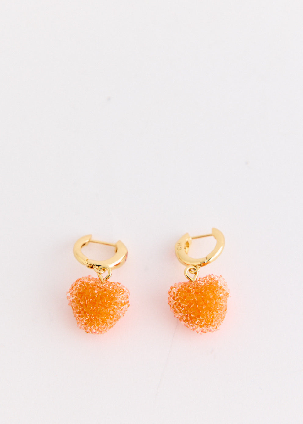 Jelly Heart Mini Hoop Earrings