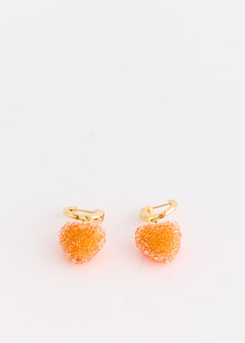 Jelly Heart Mini Hoop Earrings