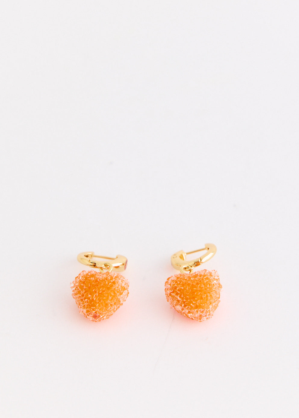 Jelly Heart Mini Hoop Earrings