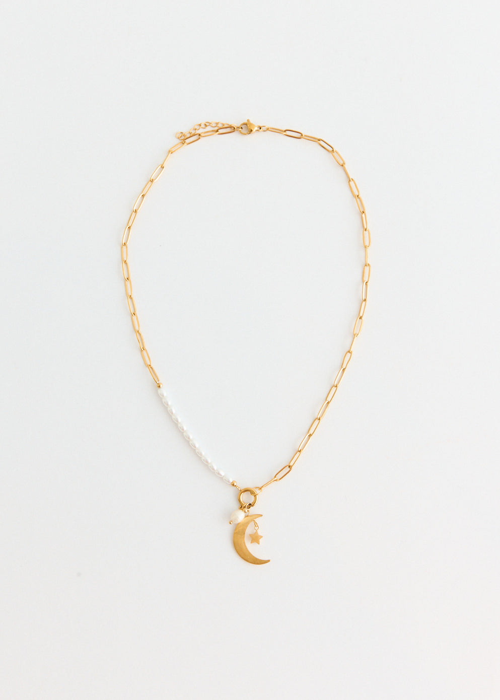 Crescent Moon Pendant Necklace
