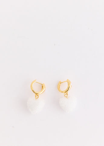 Jelly Heart Mini Hoop Earrings
