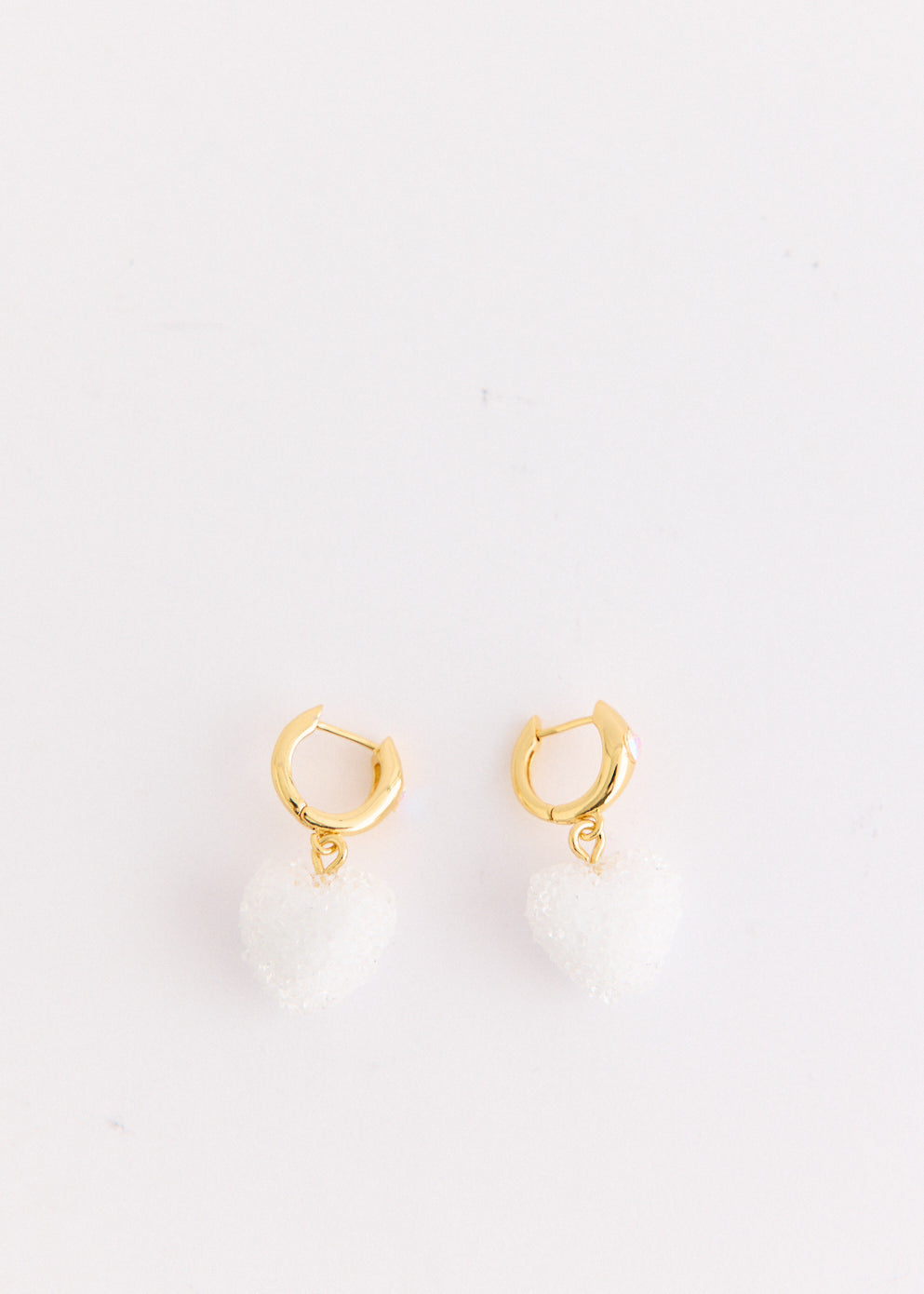 Jelly Heart Mini Hoop Earrings
