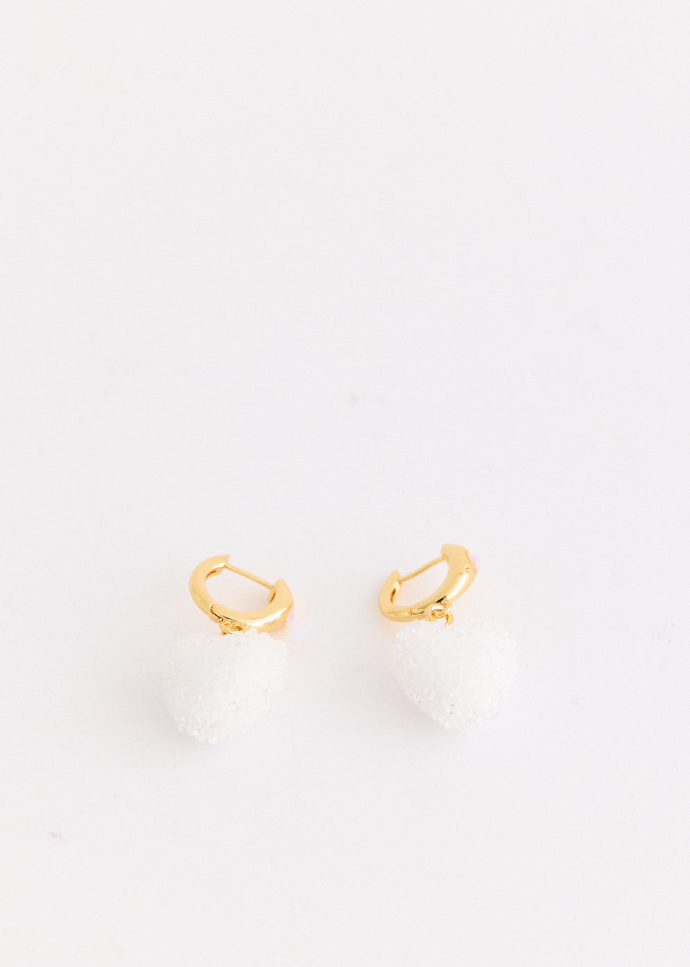 Jelly Heart Mini Hoop Earrings