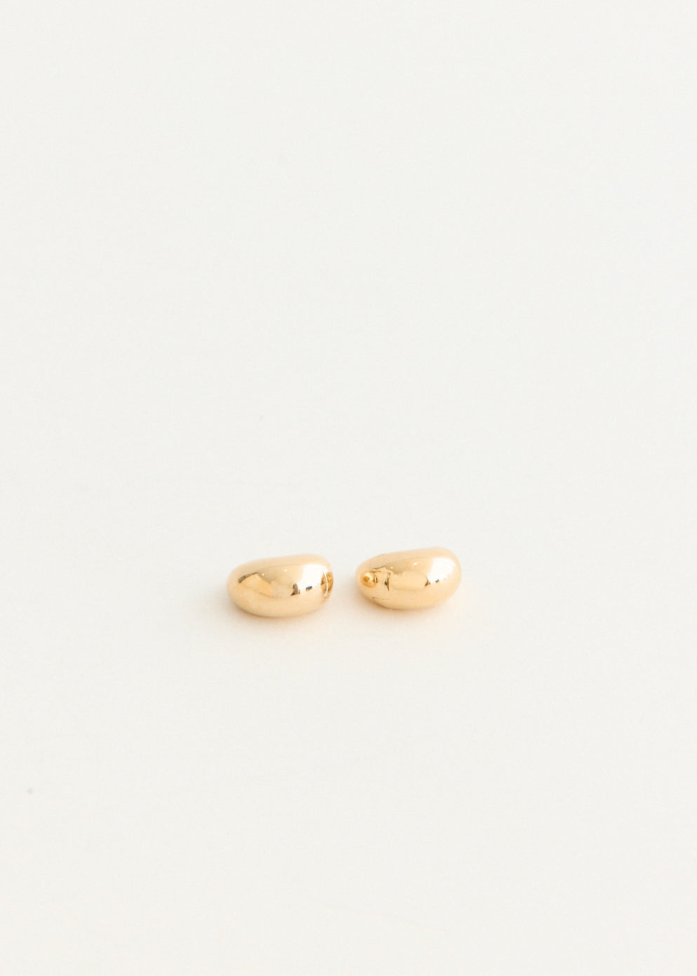 Gold Chunky Dome Hoop Earrings