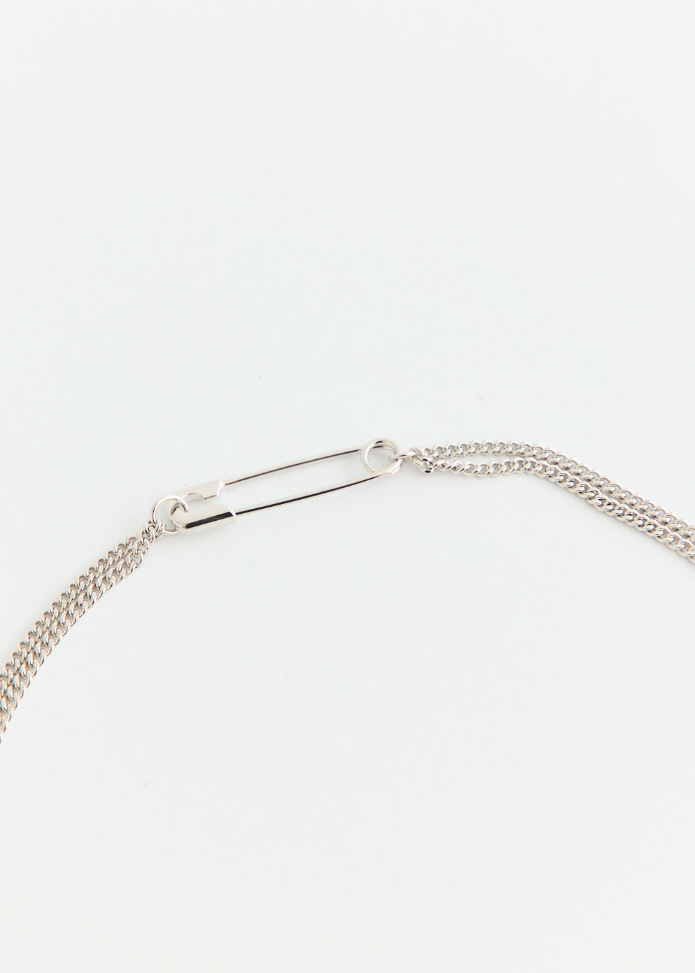 ネックレス・ペンダント Safety Pin Layered Chain Necklace #5743 Layered Necklace Set, With Safety Pin Earrings. Soft Grunge