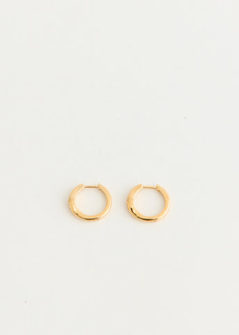 Crystal Cluster Hoop Earrings
