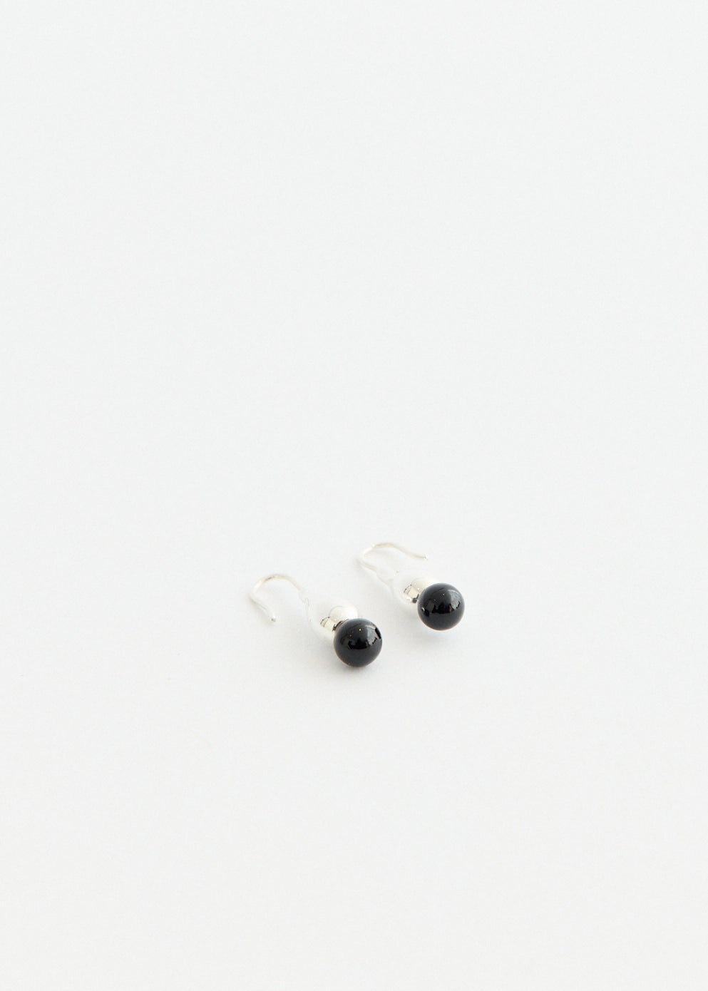Silver Floral Droplet Earrings