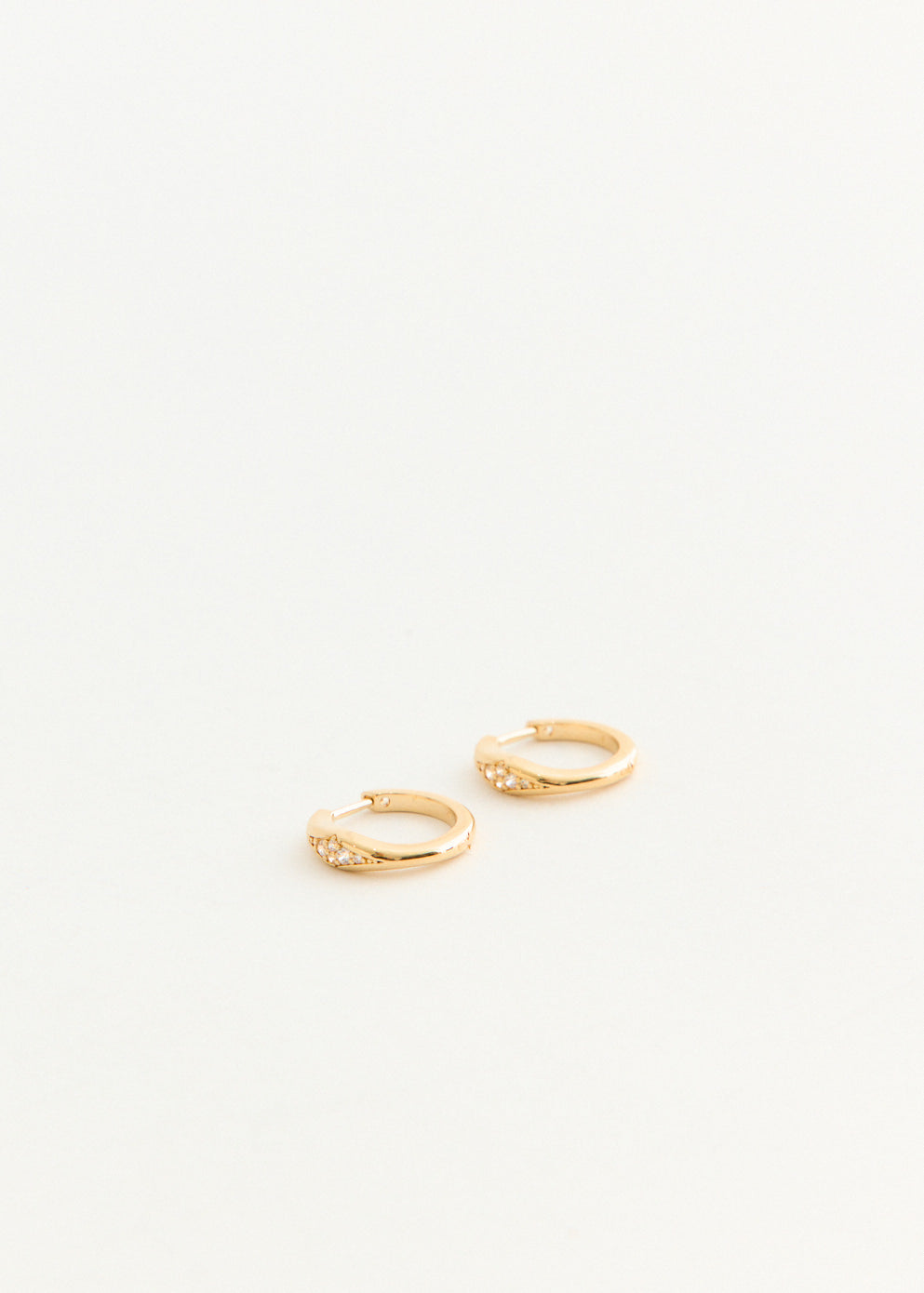 Crystal Cluster Hoop Earrings
