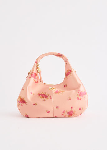 Satin Mini Hobo Bag