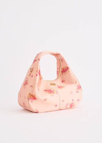 Satin Mini Hobo Bag
