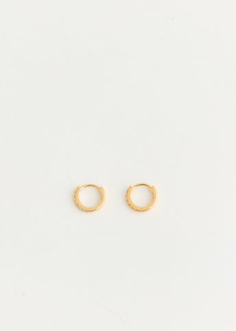 Simple Crystal Hoop Earrings