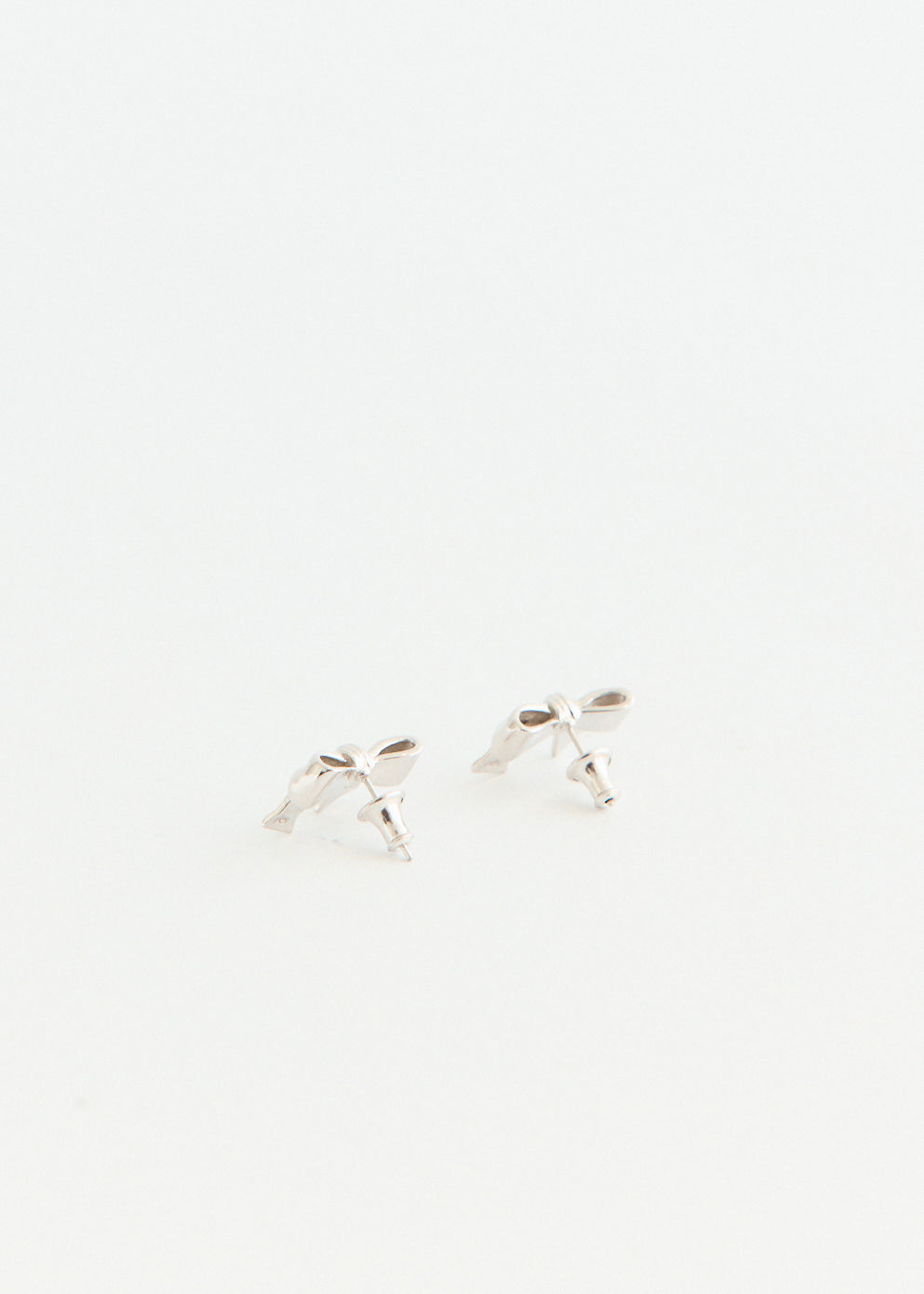 Ribbon Stud Earrings Medium