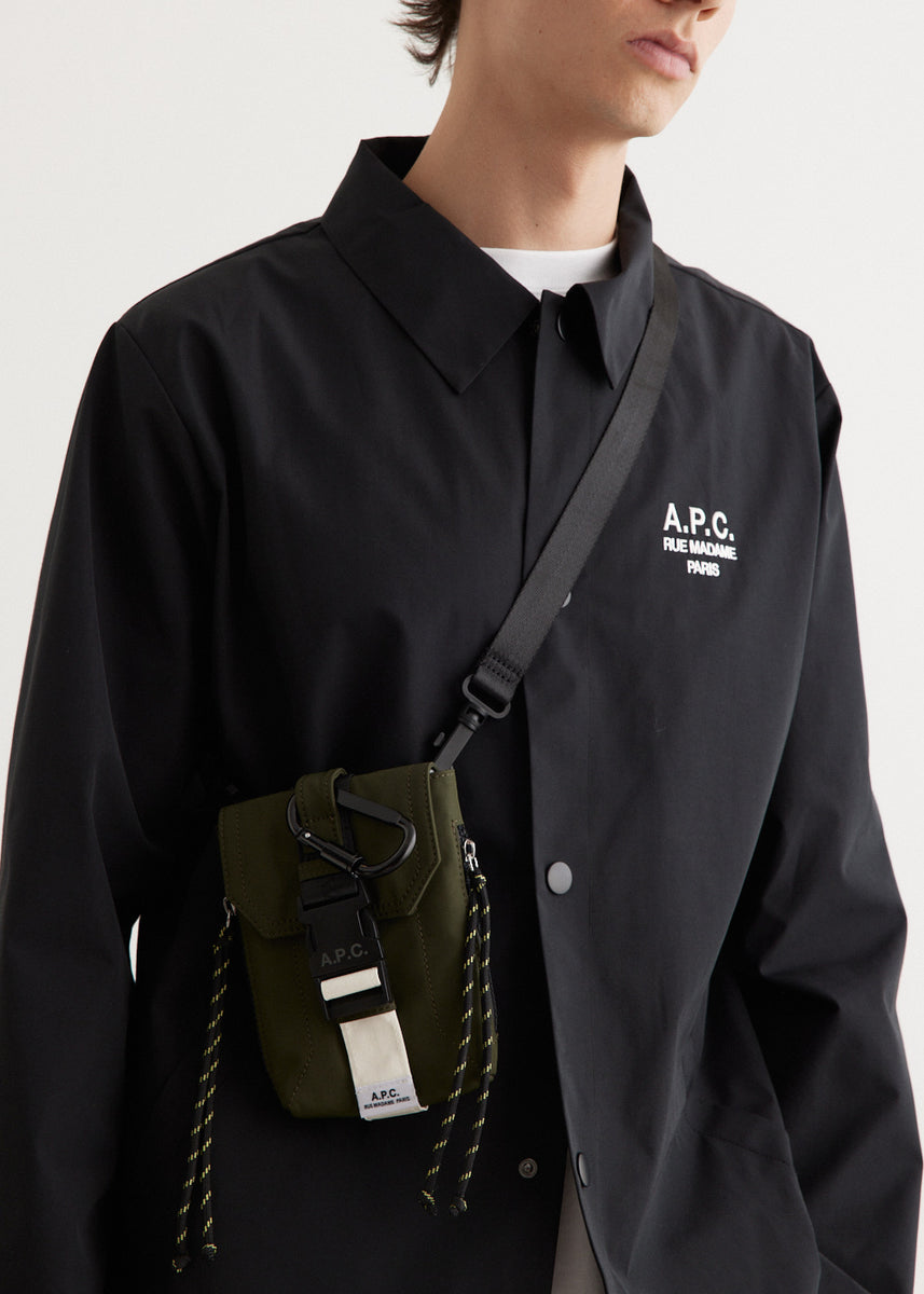 A.P.C｜ (Trek CrossBody Pouch Bag (PAAFH H61733 IAK)) Trek crossbody pouch | Ripstop nylon | A.P.C. Accessories