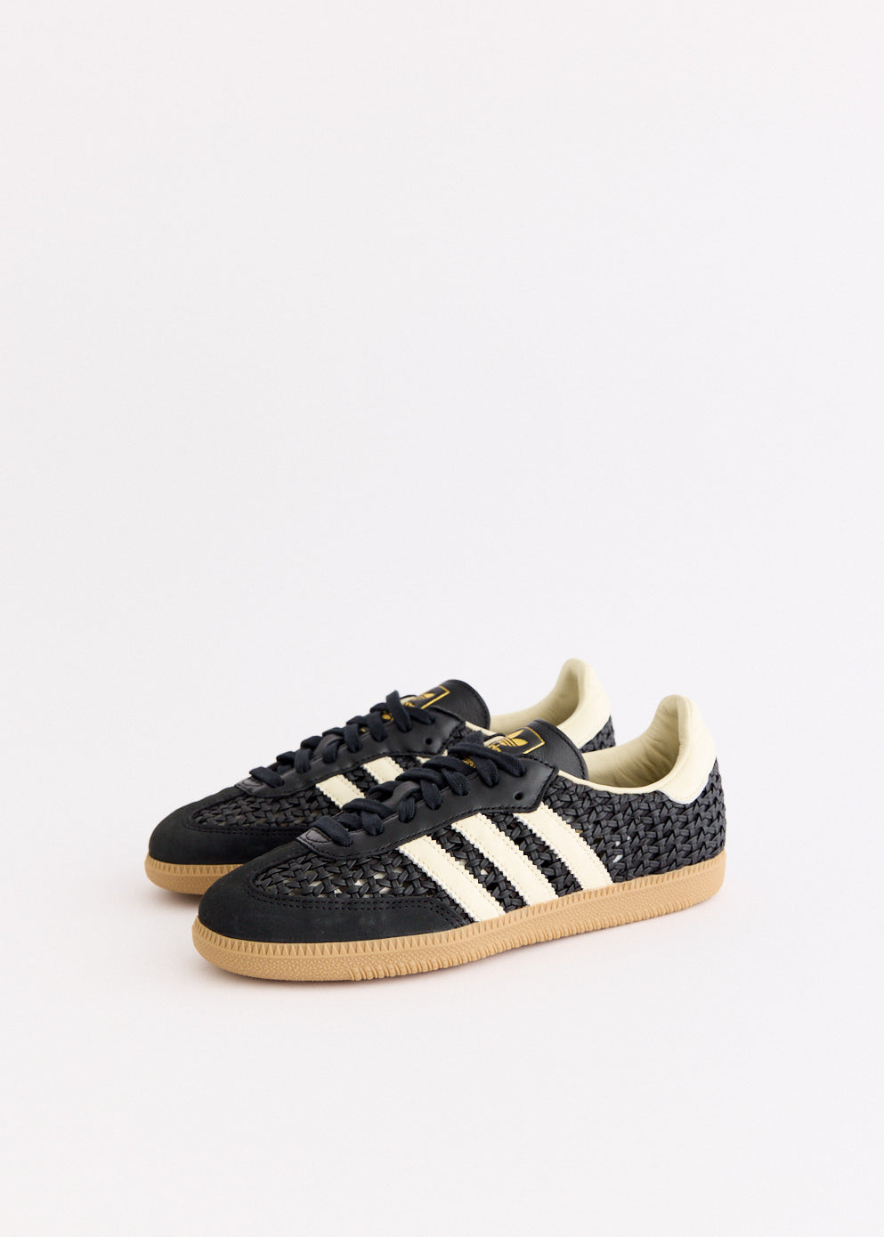Women's Samba OG Basketweave 'Core Black' Sneakers