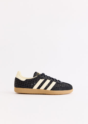 Women's Samba OG Basketweave 'Core Black' Sneakers