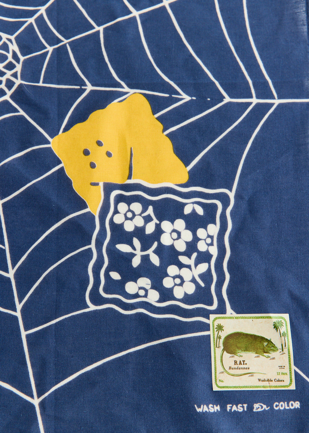 Fastcolor Selvedge Bandanna (SPIDER PECKISH RAINBOWY)