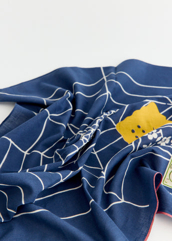 Fastcolor Selvedge Bandanna (SPIDER PECKISH RAINBOWY)
