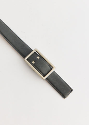Holeless Leather Classic Narrow Belt