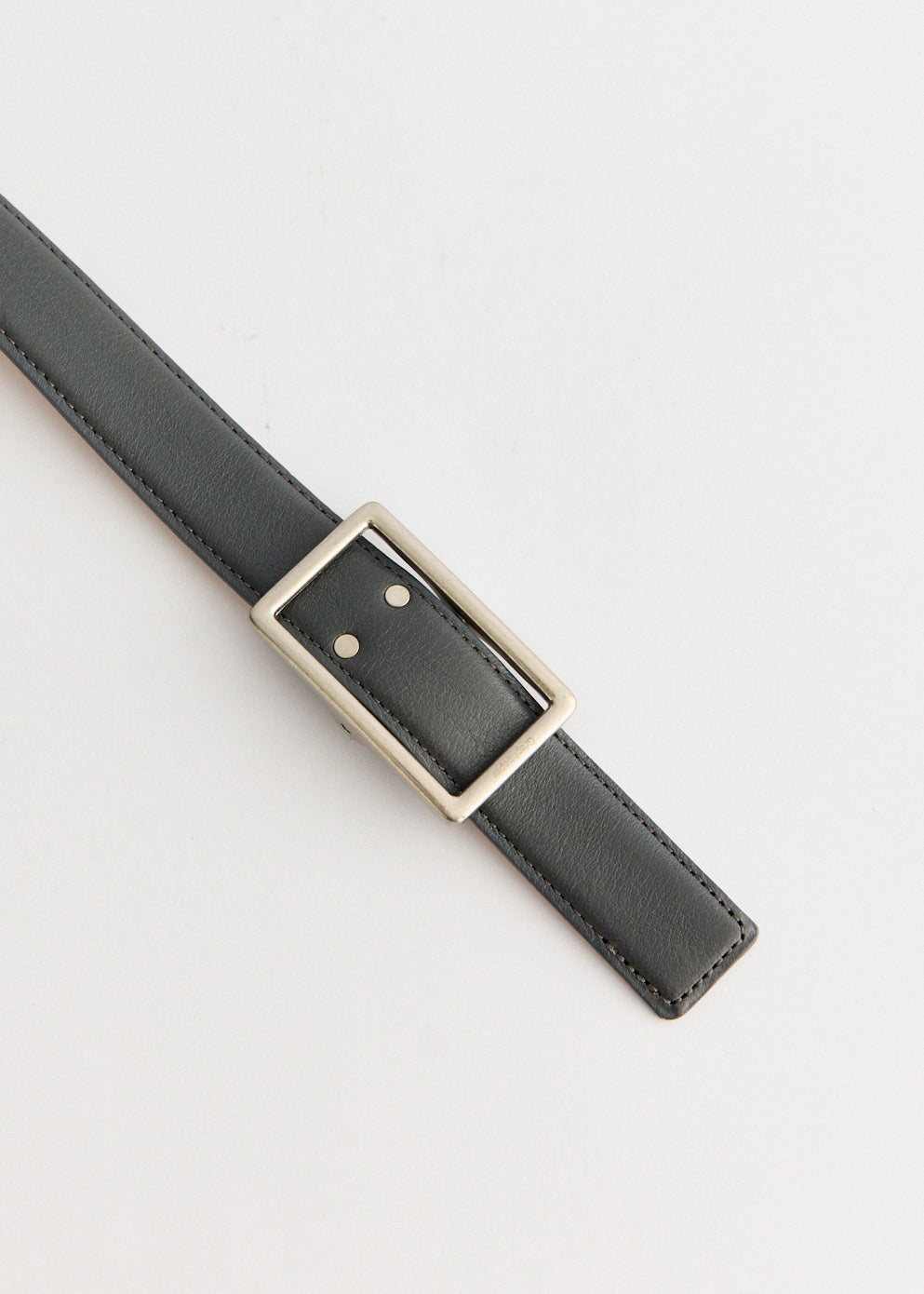 Holeless Leather Classic Narrow Belt