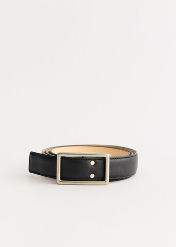 Holeless Leather Classic Narrow Belt