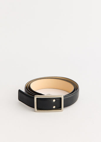 Holeless Leather Classic Narrow Belt
