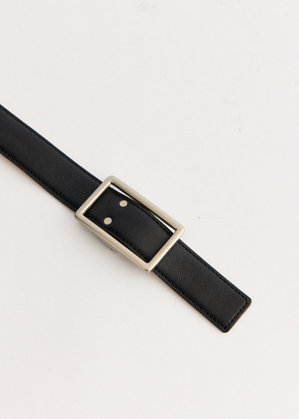 Holeless Leather Classic Narrow Belt