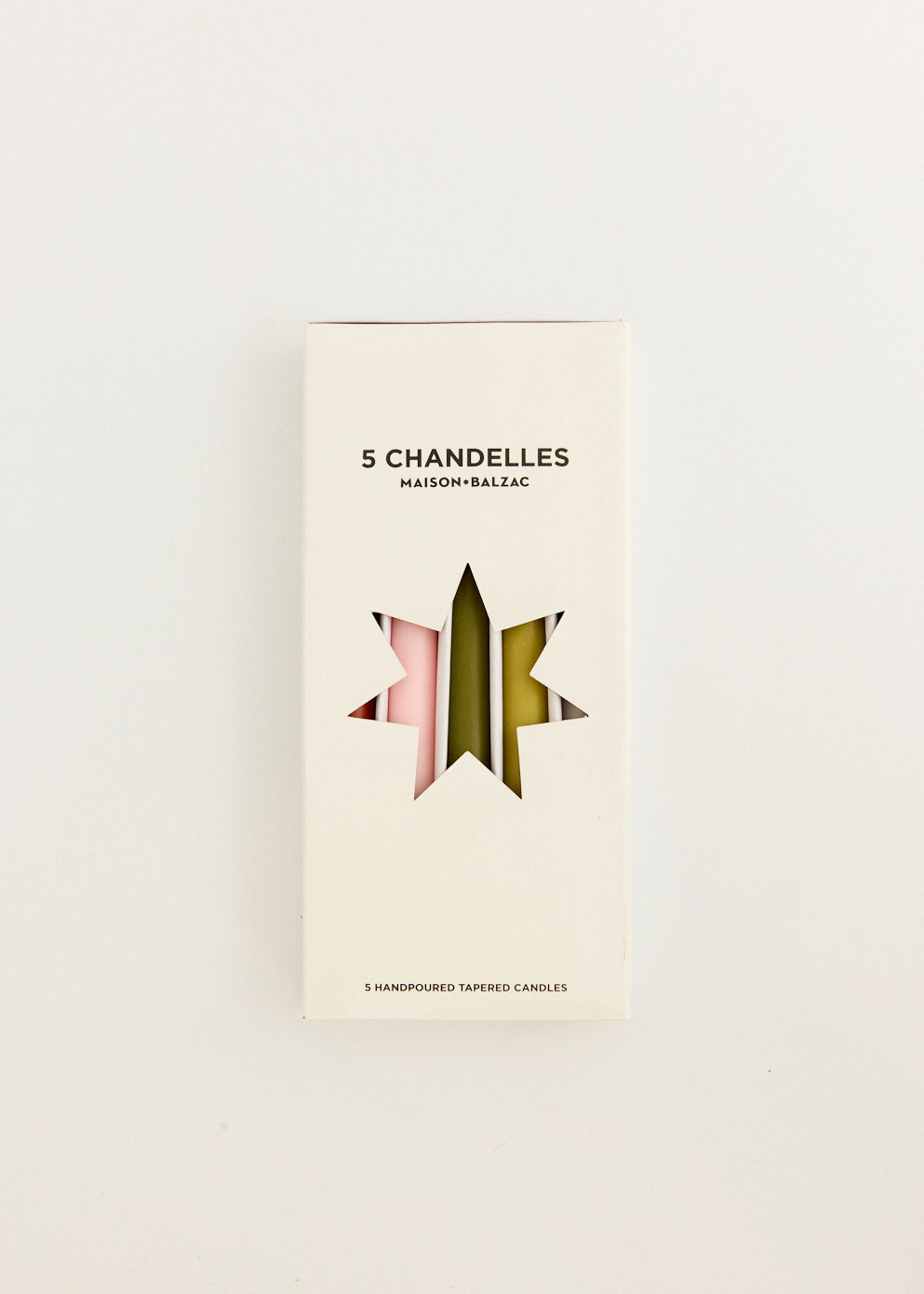 The Garden Set of 5 Chandelles - Tapered Candles