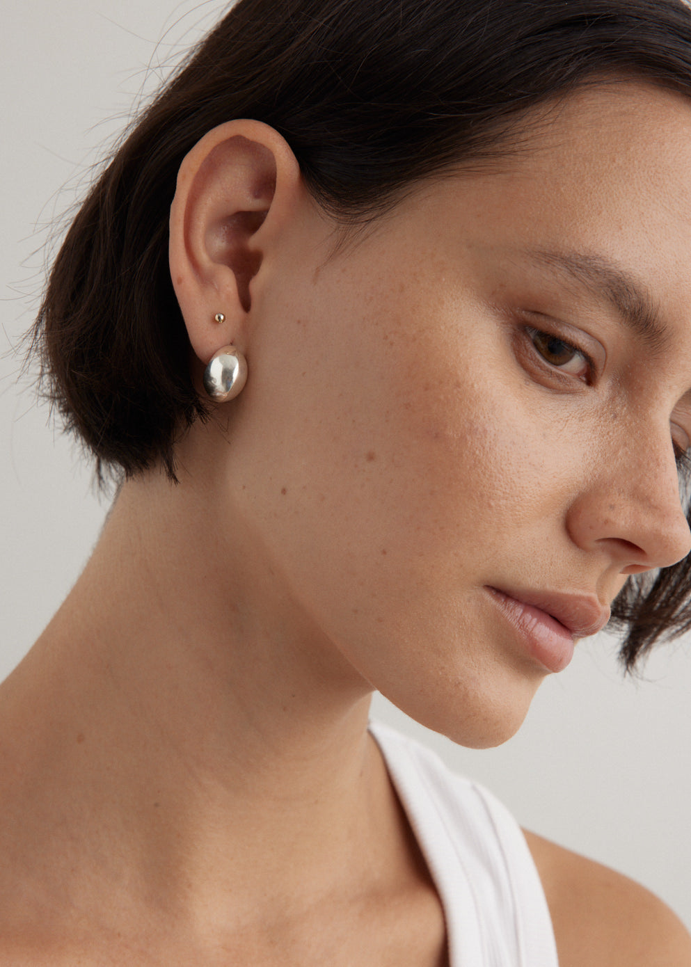 Silver Moon Earrings