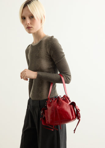 Multipocket Mini Bucket Bag