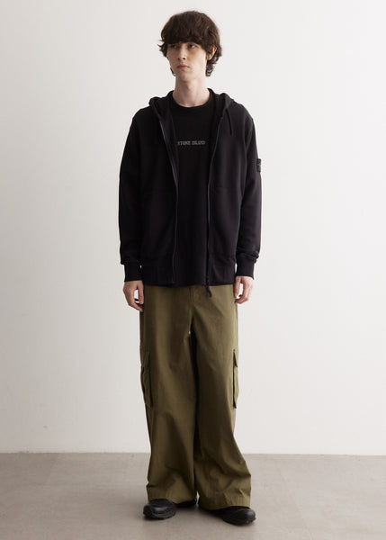 パーカー・フーディ Stone Full-Zip Hoodie In Jersey With Logo Badge Badge Full Zip Hooded Sweatshirt