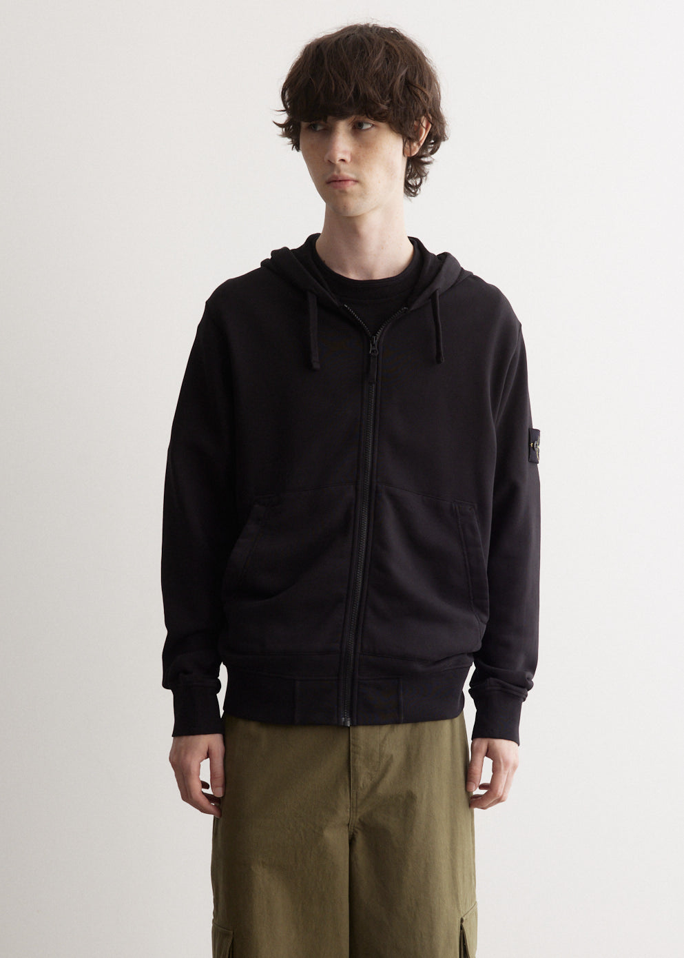 Badge Full Zip Hooded Sweatshirt