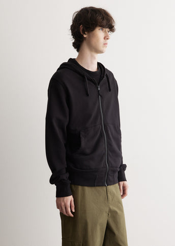 Badge Full Zip Hooded Sweatshirt