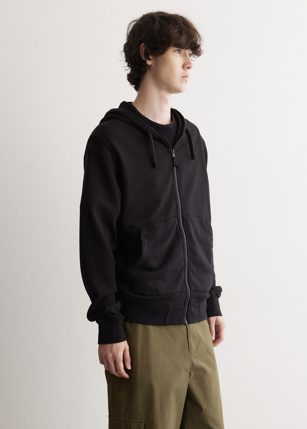 Badge Full Zip Hooded Sweatshirt