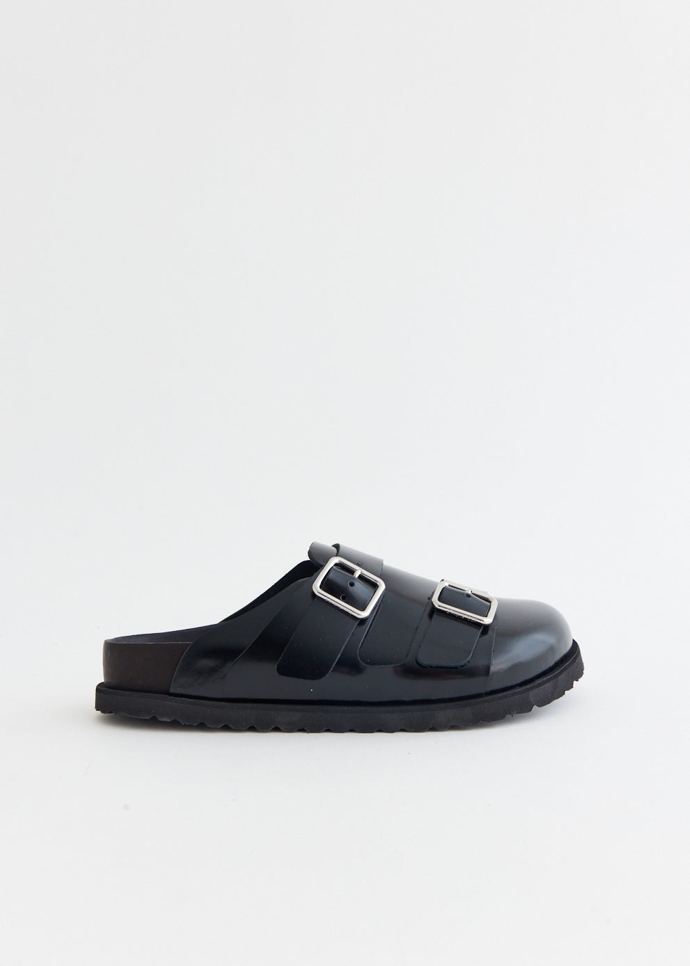 West Shiny Leather Regular Mules