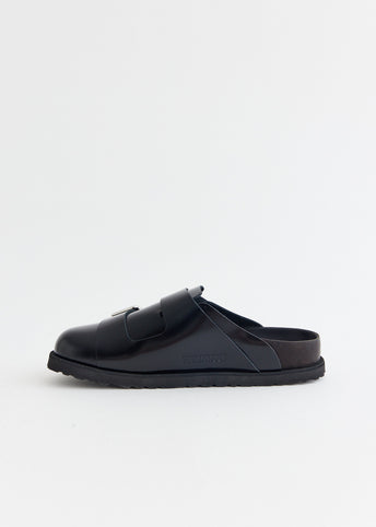 West Shiny Leather Regular Mules