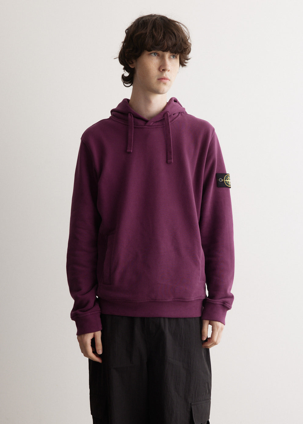 Stone Island - Badge Garment Dyed Hooded Sweatshirt - Sweater,Specials : American Fashion Style Bags On Sale Stone Island - Badge Garment Dyed Hooded Sweatshirt - Sweater,Specials : American Fashion Style Bags On Sale