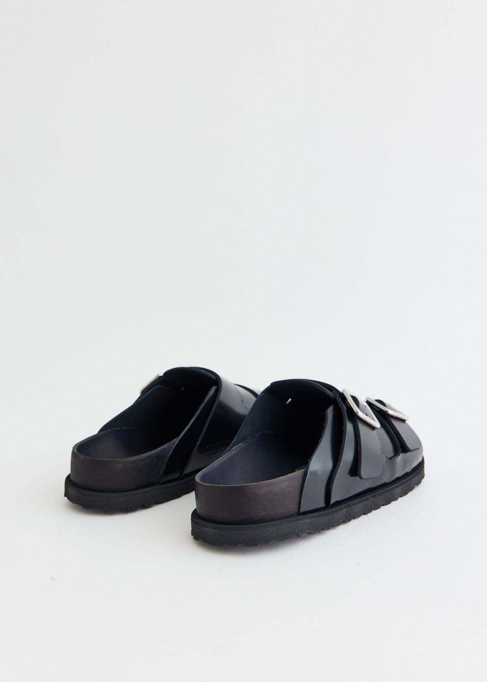 West Shiny Leather Regular Mules