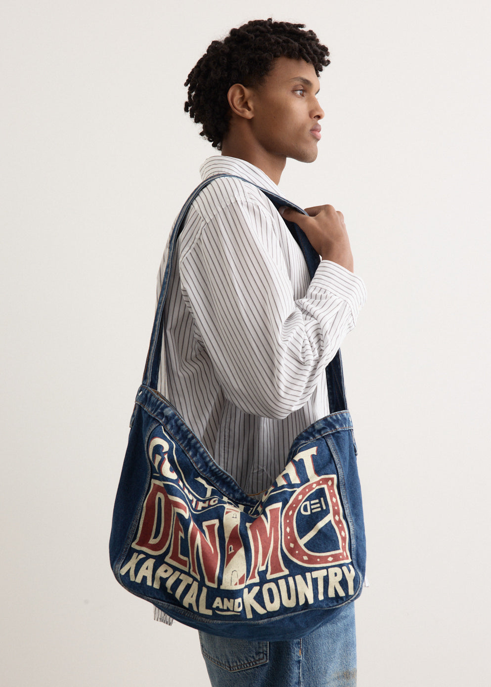 13oz Denim NEWS PAPER BAG (GUIDING LIGHT)