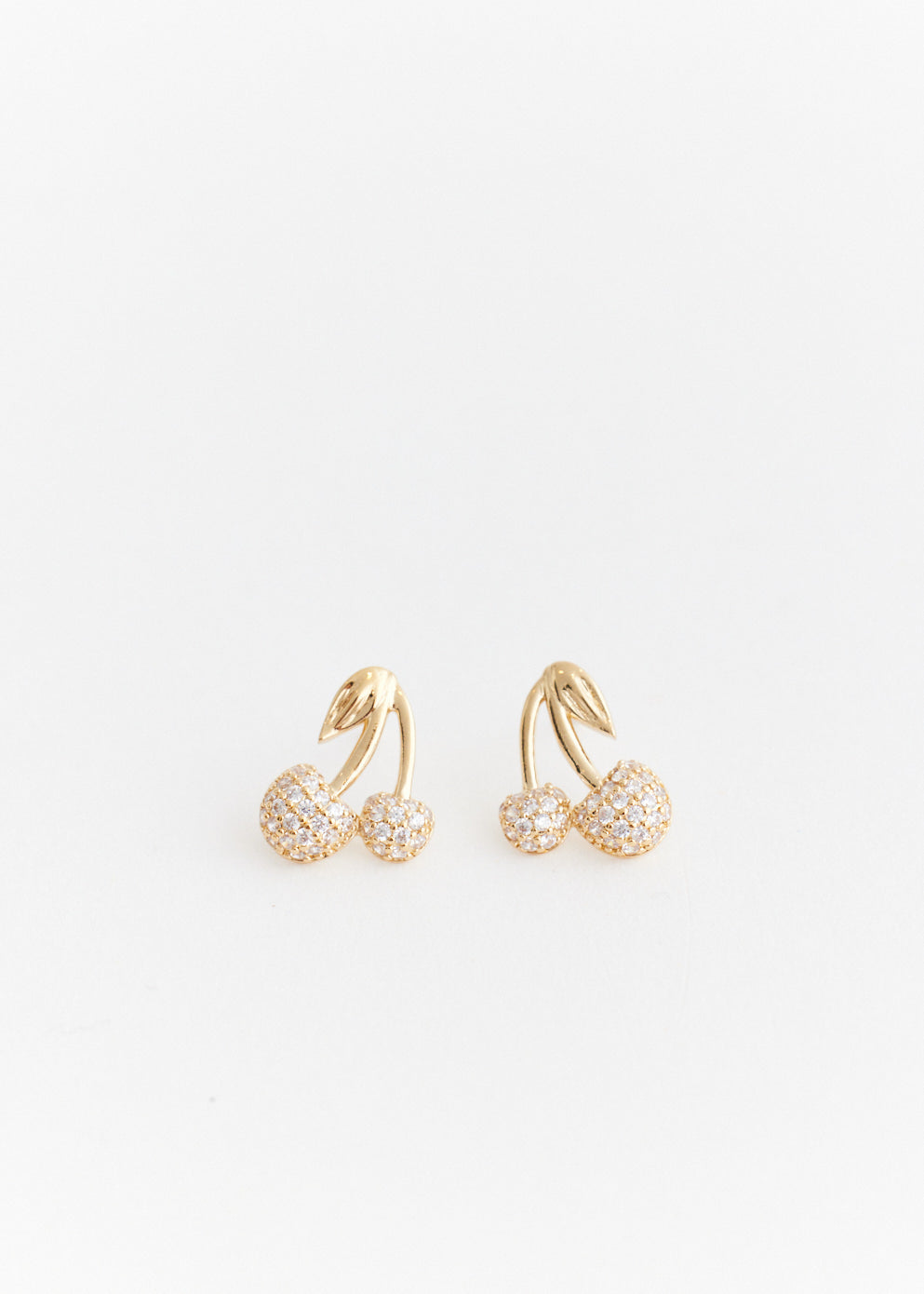 Cherry Crystal Studs