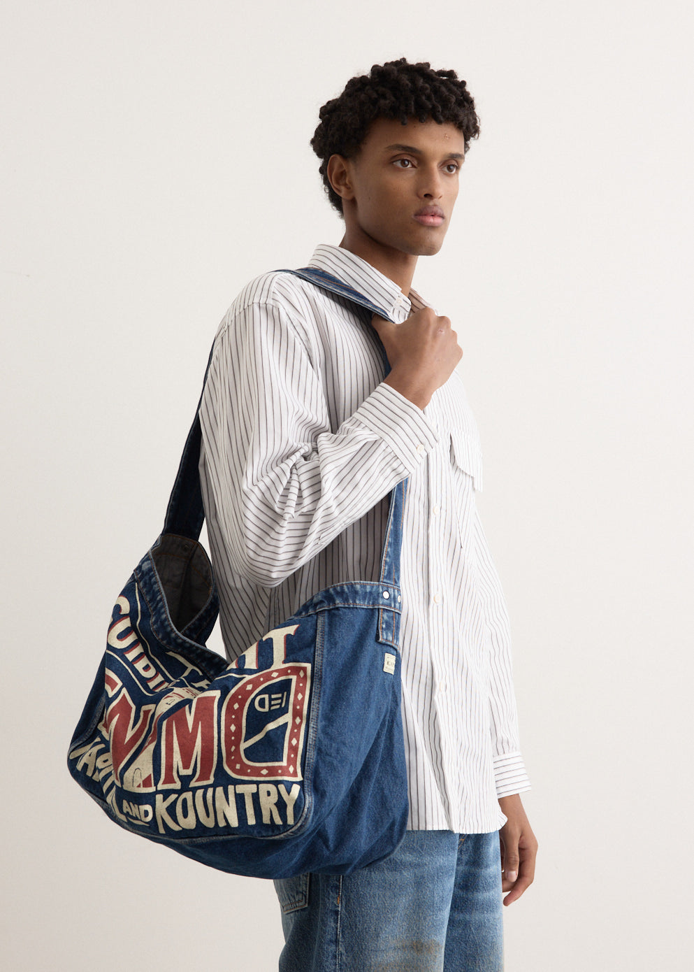 13oz Denim NEWS PAPER BAG (GUIDING LIGHT)