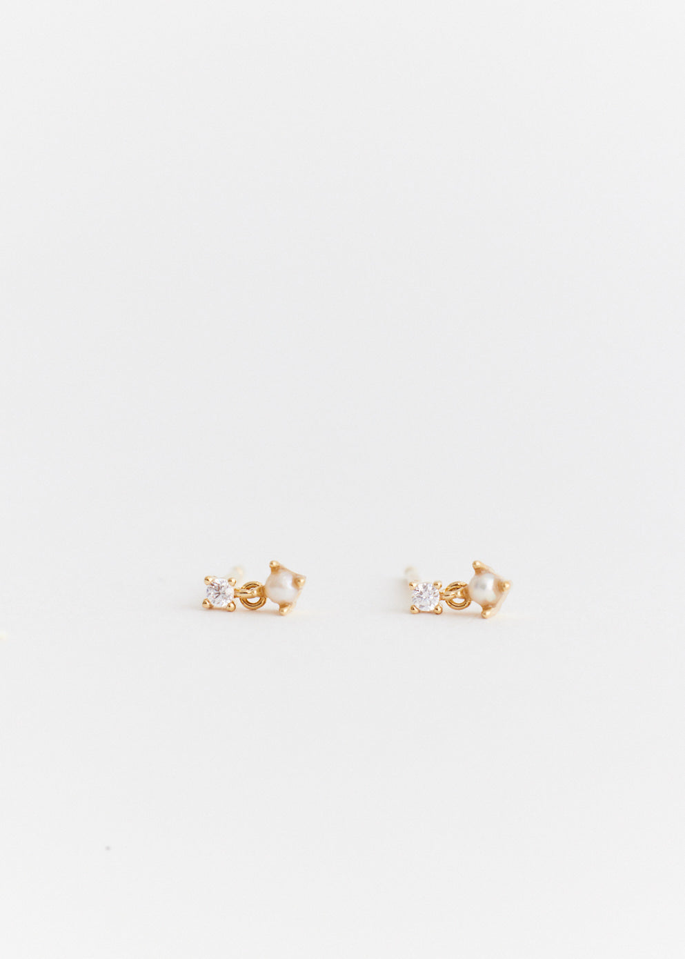 Pearl-Crystal Cluster Studs