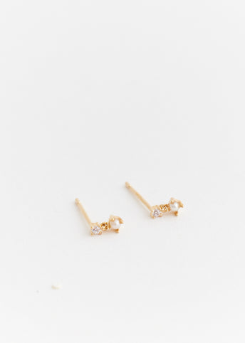 Pearl-Crystal Cluster Studs