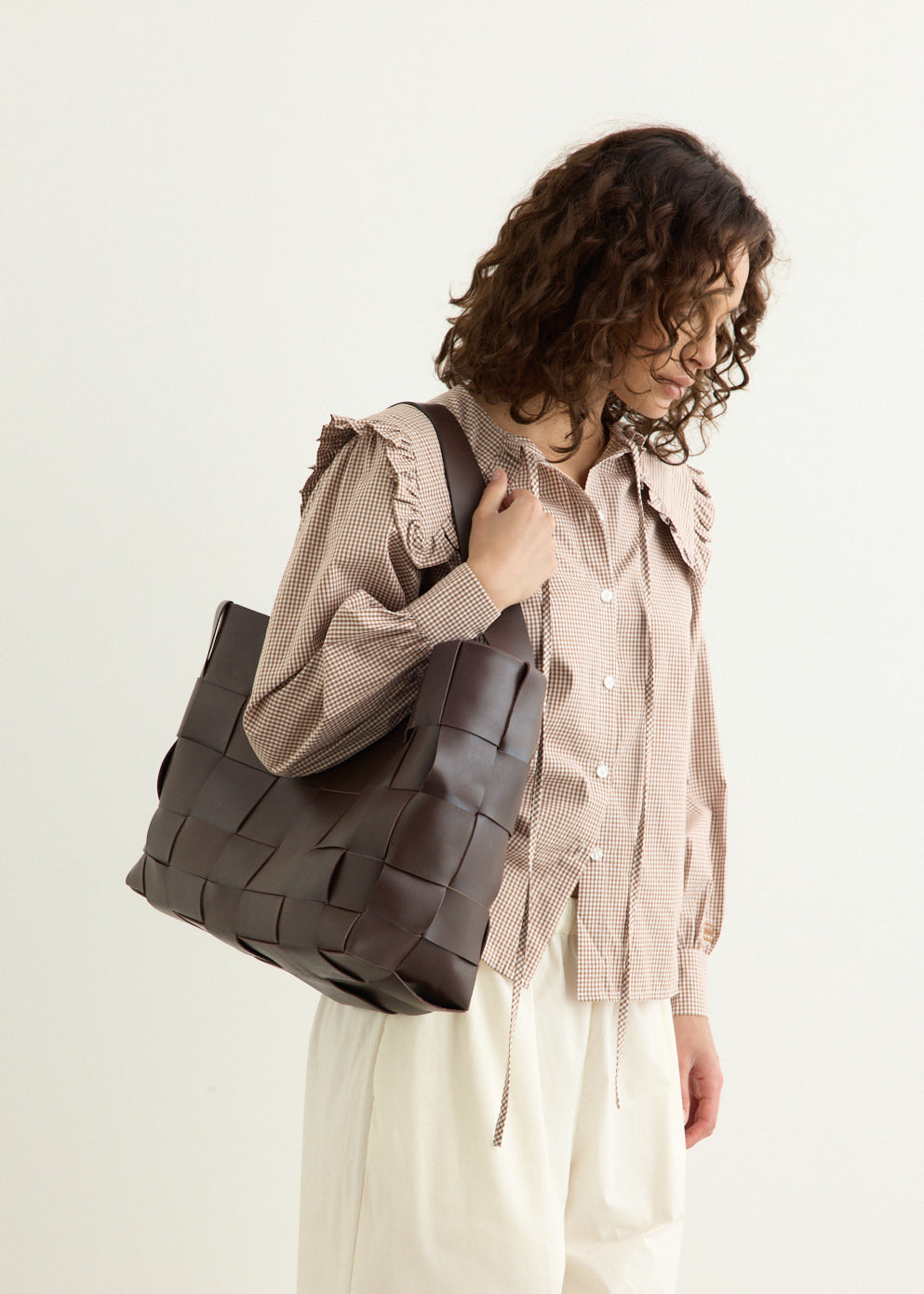 Woven Large Tote Bag