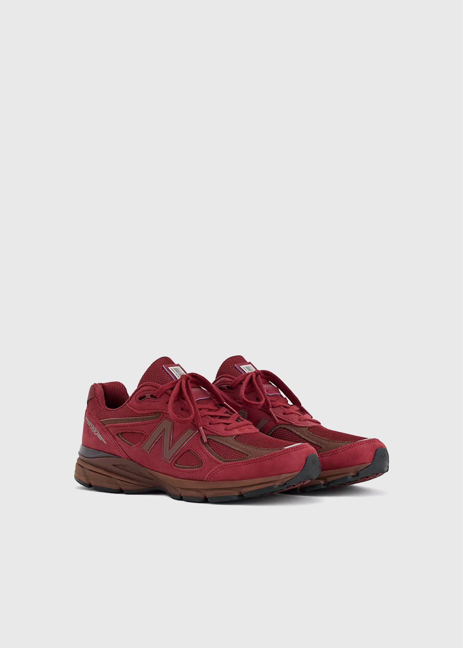 MADE in USA 990v4 'Monarch Burgundy' Sneakers