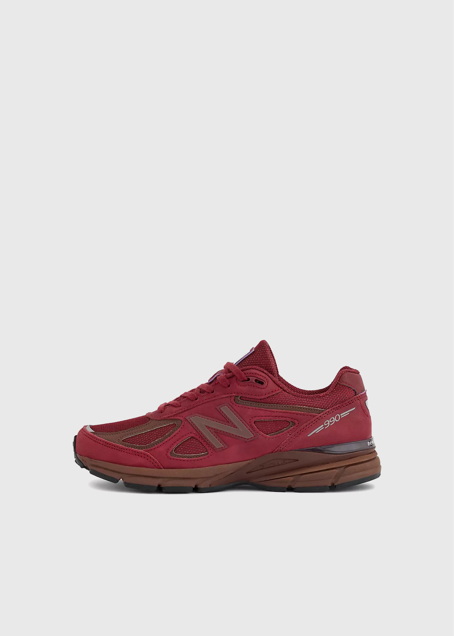 MADE in USA 990v4 'Monarch Burgundy' Sneakers